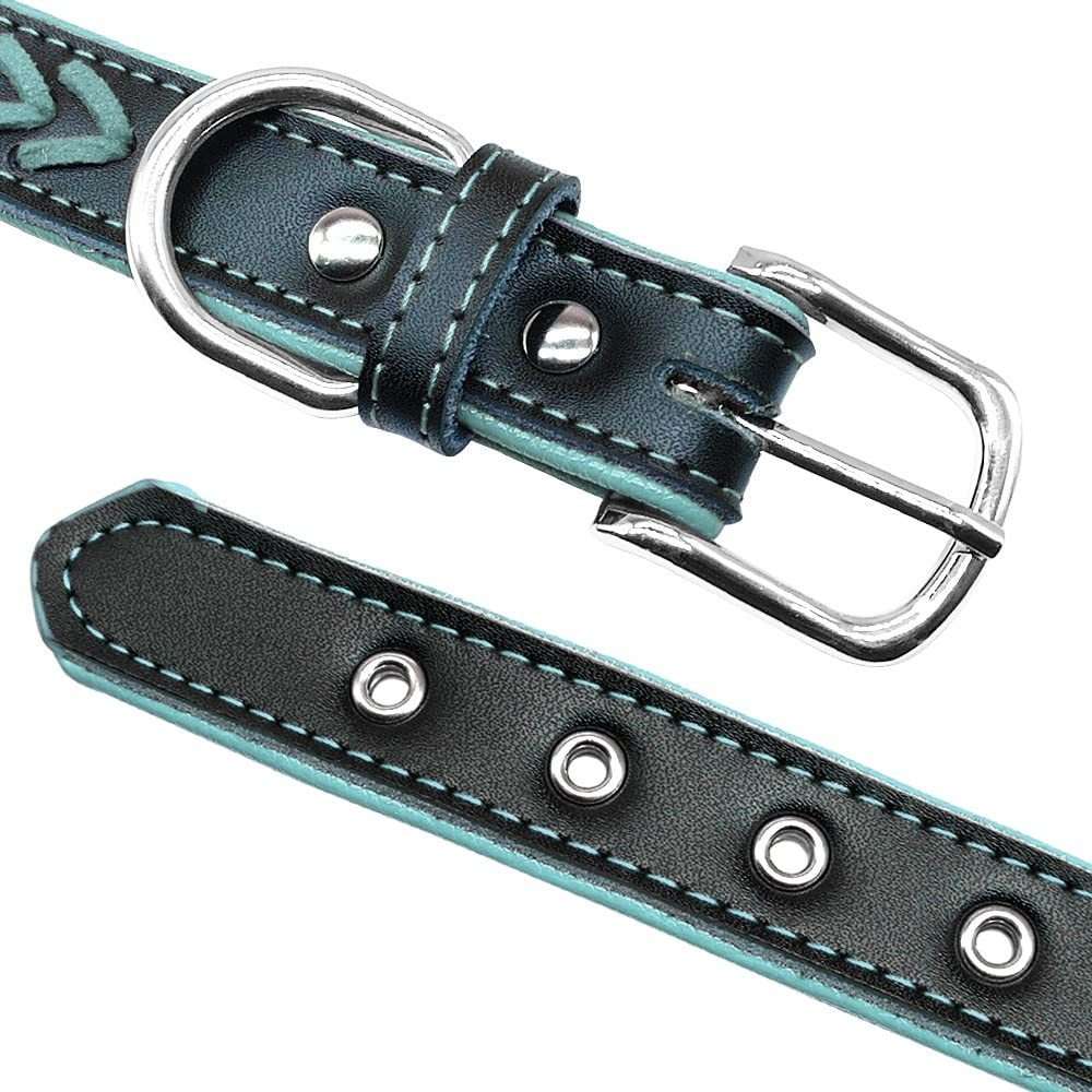 Engraving Anti-Lost Dog Tag Collar – Personalized Leather Puppy Collar