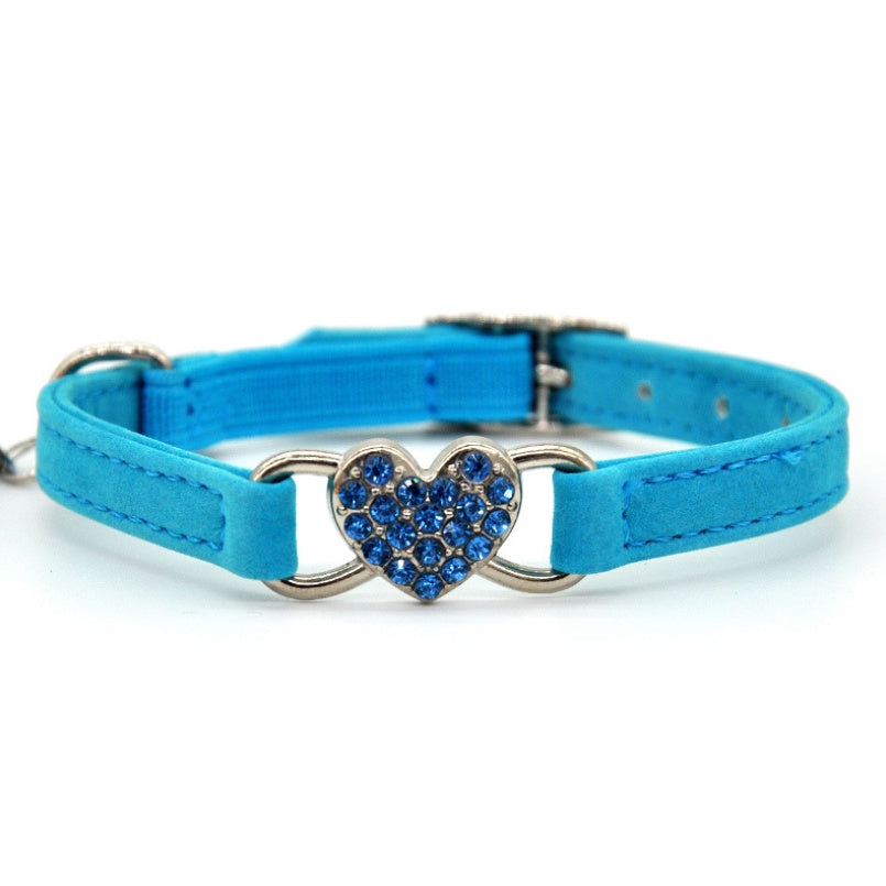 Cat Collar Love – Adjustable Cute Collar for Cats (Sky Blue, Pink, Red, Black)