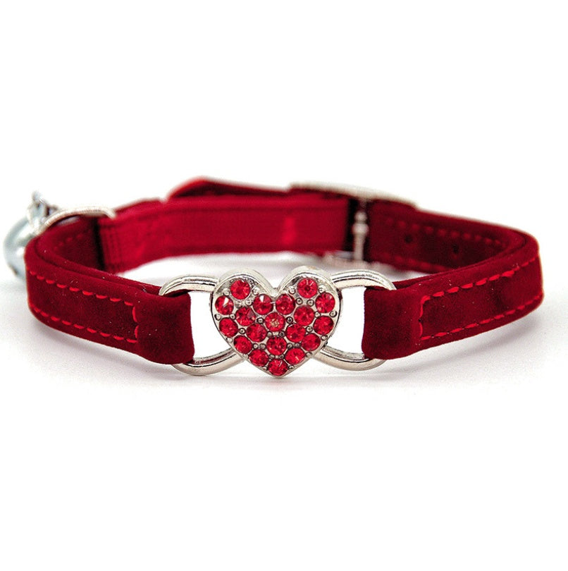 Cat Collar Love – Adjustable Cute Collar for Cats (Sky Blue, Pink, Red, Black)