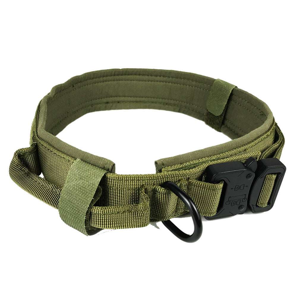 Heavy-Duty Tactical Dog Collar – Adjustable 1000D Nylon Collar with Quick Release Buckle