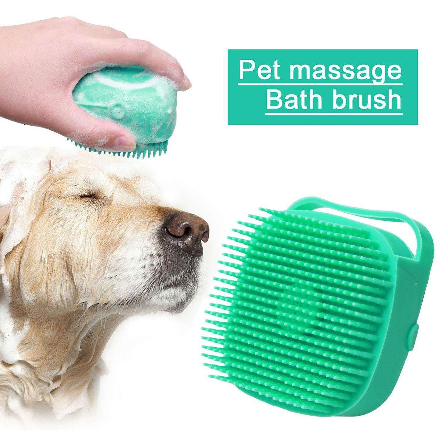 Pet Grooming Brush & Shampoo Massager – Remove Pet Hair Gently | PetsDrift