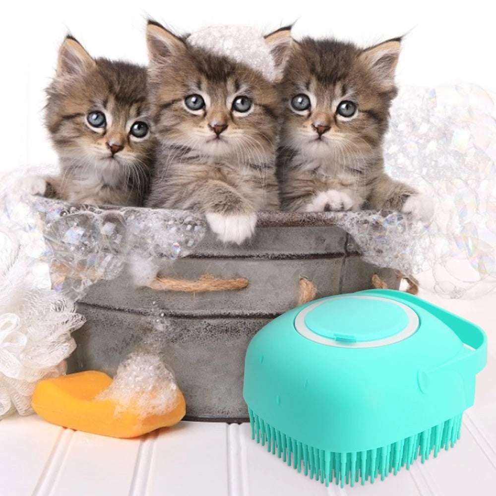 Pet Grooming Brush & Shampoo Massager – Remove Pet Hair Gently | PetsDrift