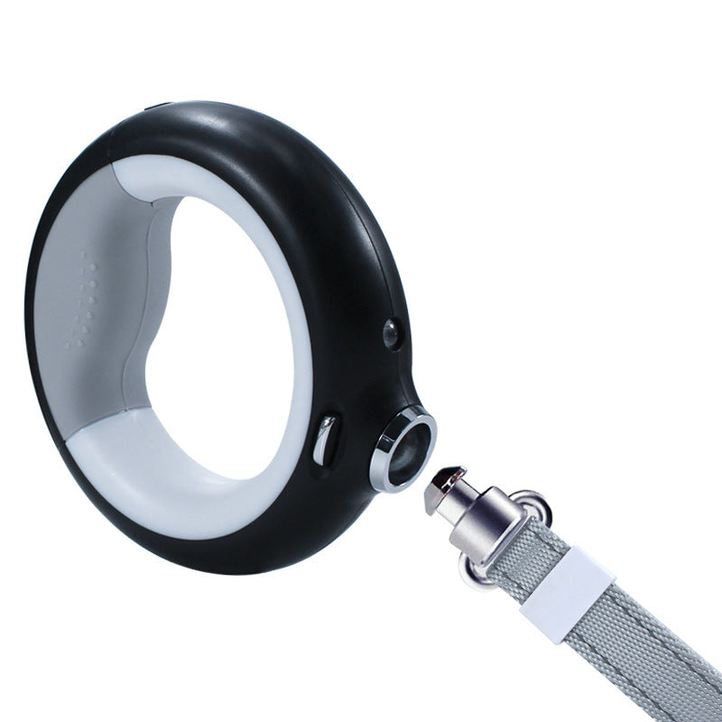 luxury retractable dog leash with LED light