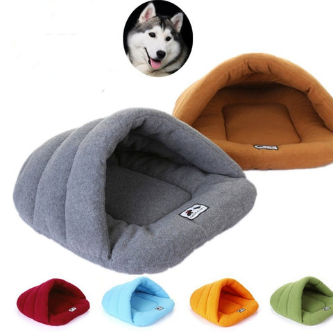 Dog Cave Bed – Cozy Pet Sleeping Bag for Cats & Small Dogs | PetsDrift