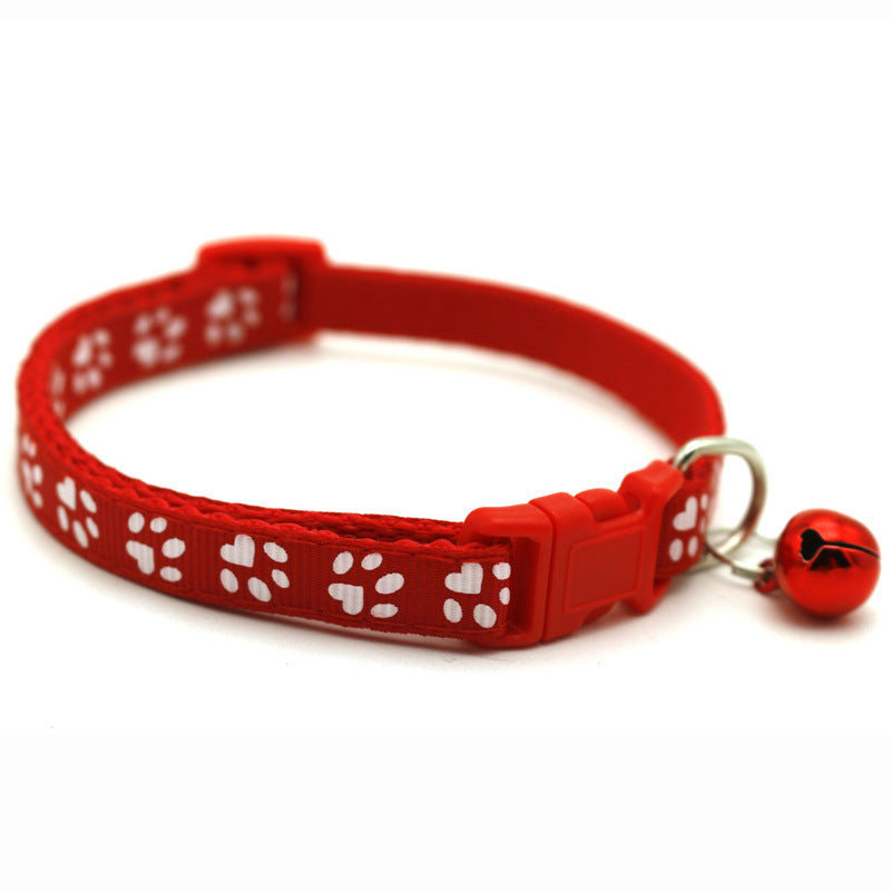 Bells Cat & Dog Collar – Adjustable Pet ID Recognition Collar with Pendant & Bells