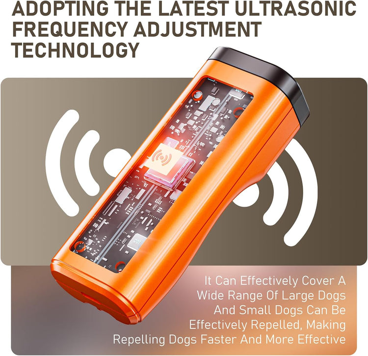 Rechargeable Dog Bark Deterrent – 50ft Ultrasonic Anti-Barking Training Device 🐶