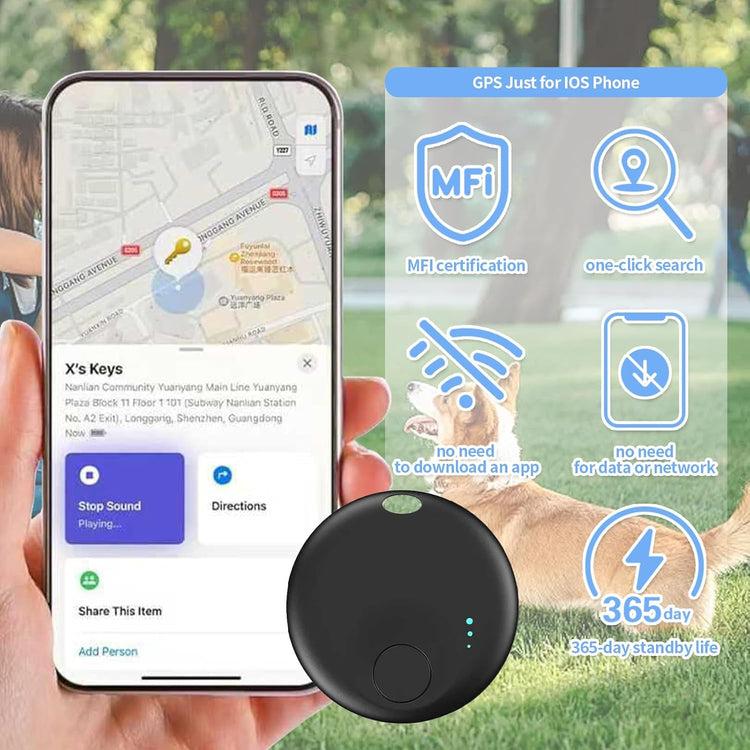 PRRPRR Pet Camera Collar – 1080P HD Wireless Dog Neck Cam with Air Tracker, 32GB Storage, No WiFi Required