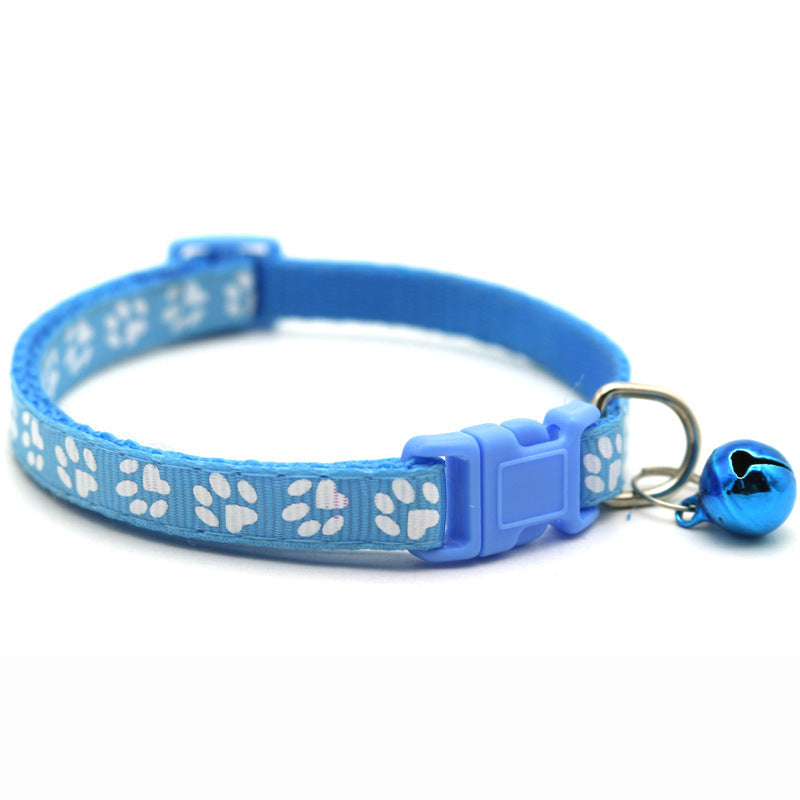 Bells Cat & Dog Collar – Adjustable Pet ID Recognition Collar with Pendant & Bells