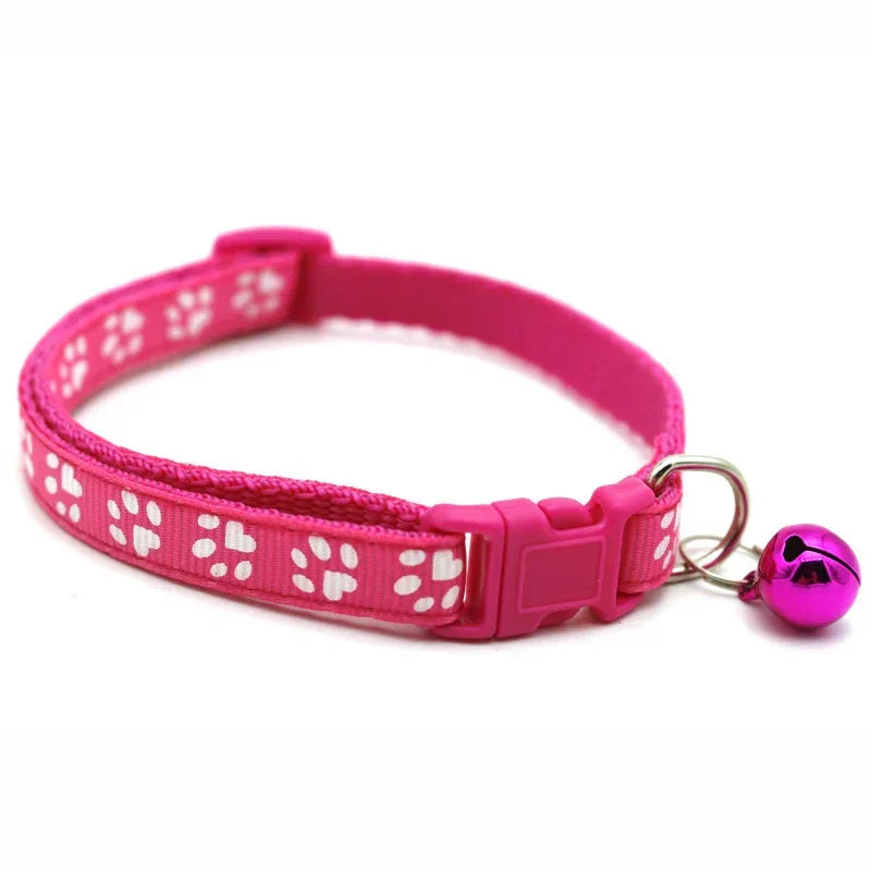Bells Cat & Dog Collar by PetsDrift – Adjustable Pet ID Recognition Collar with Pendant & Bells