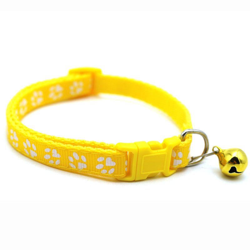 Bells Cat & Dog Collar – Adjustable Pet ID Recognition Collar with Pendant & Bells
