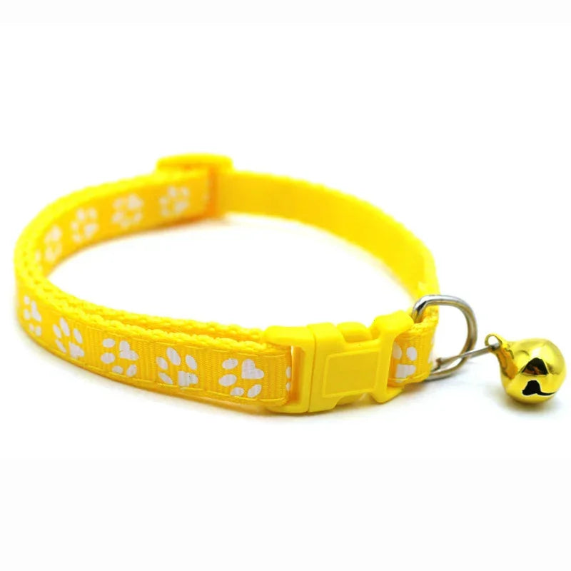 Bells Cat & Dog Collar by PetsDrift – Adjustable Pet ID Recognition Collar with Pendant & Bells