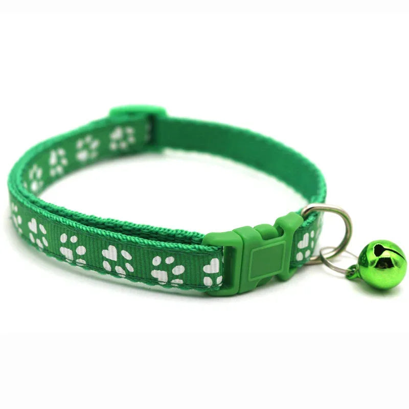 Bells Cat & Dog Collar by PetsDrift – Adjustable Pet ID Recognition Collar with Pendant & Bells