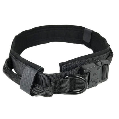 Heavy-Duty Tactical Dog Collar – Adjustable 1000D Nylon Collar with Quick Release Buckle