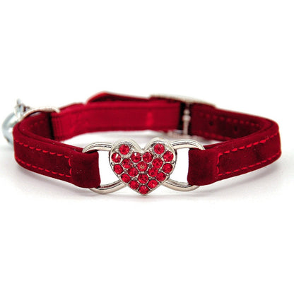 Cat Collar Love – Adjustable Cute Collar for Cats (Sky Blue, Pink, Red, Black)