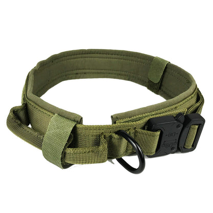 Heavy-Duty Tactical Dog Collar – Adjustable 1000D Nylon Collar with Quick Release Buckle