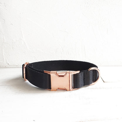 Black Dog Collar – Durable Adjustable Collar for Dogs and Puppies