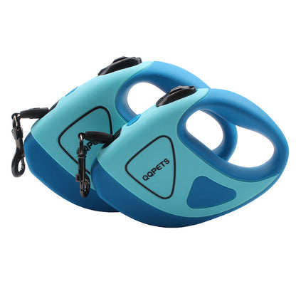 LED Retractable Dog Leash – Night Safety Fiber Leash for Dogs & Puppies