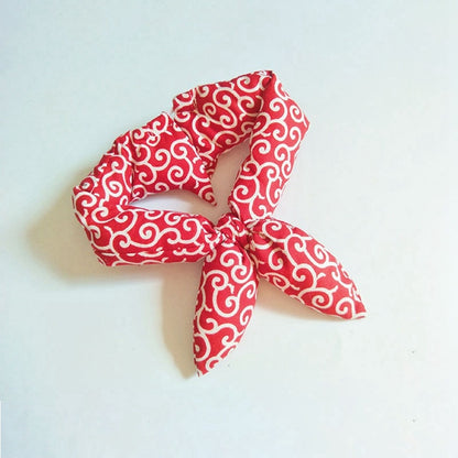 Japanese Pet Collar – Traditional Cotton Turban for Dogs
