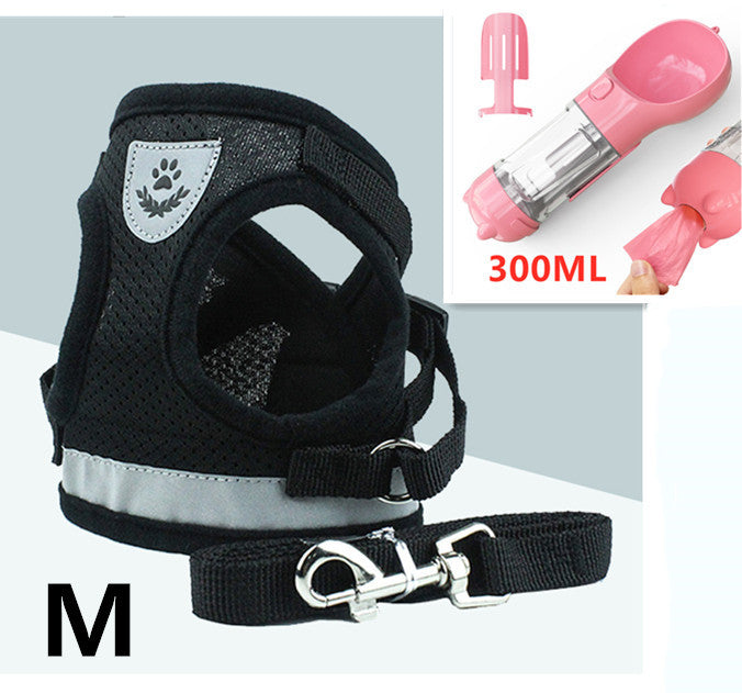 Pet Leash Breathable Mesh Chest Back