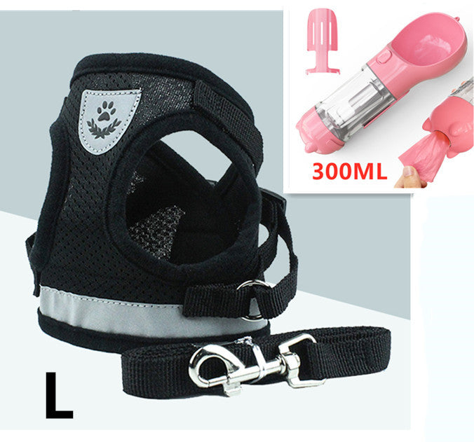 Pet Leash Breathable Mesh Chest Back