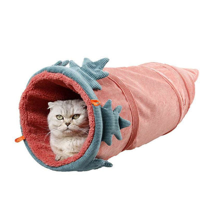 Creative Fruit Cat Tunnel Toy – Funny Pet Tunnel for Cats, Puppies, Ferrets & Rabbits | PetsDrift