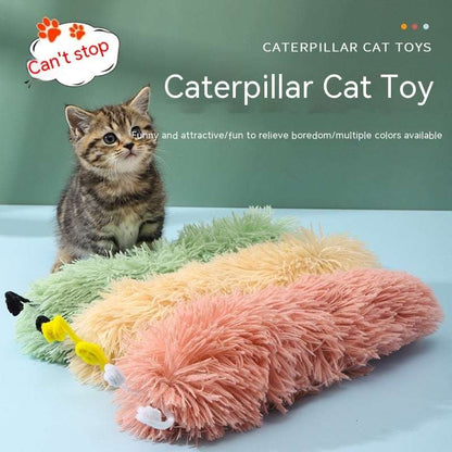 Caterpillar Ringing Paper Cat Toy – Self-Hi Relieving, Bite-Resistant Plush | PetsDrift