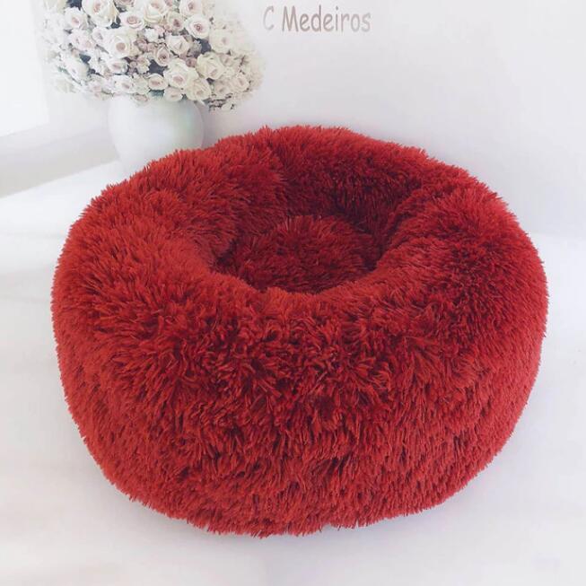 Dog Beds For Small Dogs Round Plush Cat Litter Kennel Pet Nest Mat Puppy Beds