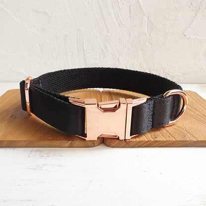 Black Dog Collar – Durable Adjustable Collar for Dogs and Puppies