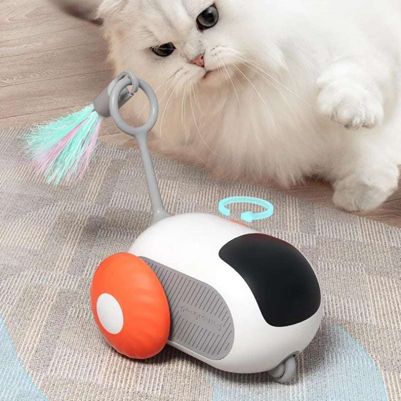 Remote Control Interactive Cat Car Toy – Crazy-Joy USB Smart RC | PetsDrift