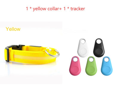 LED light up dog collar with flashing modes