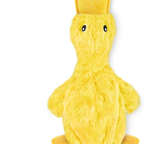 Best Pet Supplies Interactive Squeaky Dog Toy – Crinkle Duck, Large, Durable Chew & Fetch Toy for All Dog Sizes