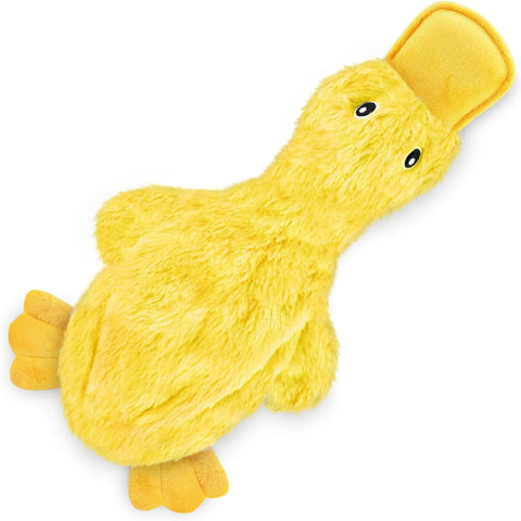 Best Pet Supplies Interactive Squeaky Dog Toy – Crinkle Duck, Large, Durable Chew & Fetch Toy for All Dog Sizes