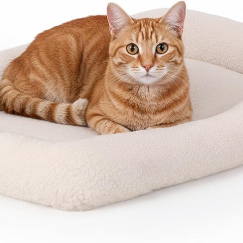 FurHaven Dog & Cat Bed – Extra Small Bolster Crate Pad with Soft Supportive Base, Machine Washable