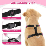 Lukovee Adjustable Dog Car Harness – Padded Breathable Mesh Seat Belt for Small, Medium & Large Dogs