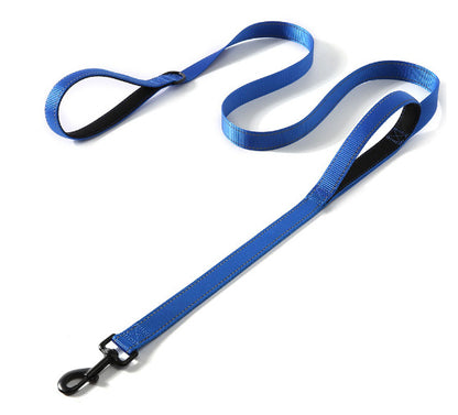double handle dog leash for pulling dogs