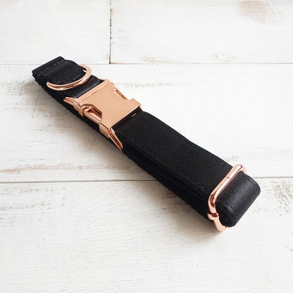 Black Dog Collar – Durable Adjustable Collar for Dogs and Puppies