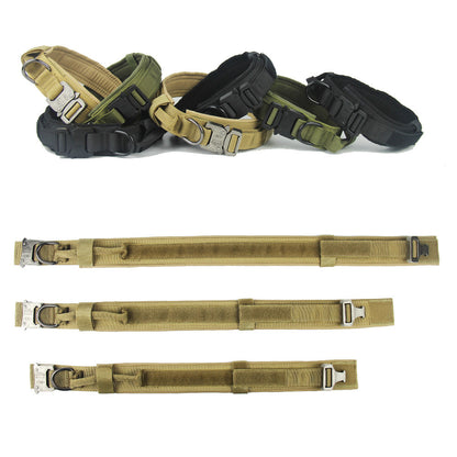 Heavy-Duty Tactical Dog Collar – Adjustable 1000D Nylon Collar with Quick Release Buckle