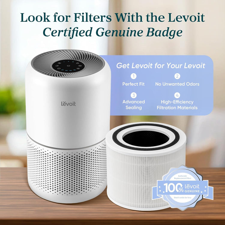 LEVOIT Air Purifier – HEPA 3-in-1 Filter for Allergens & Pet Hair, Covers 1073 ft²