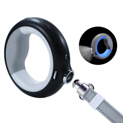 luxury retractable dog leash with LED light