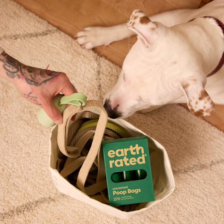Earth Rated Dog Poop Bags – Leak-Proof, Extra Thick, Unscented Refill Rolls (270 Bags) 🐶