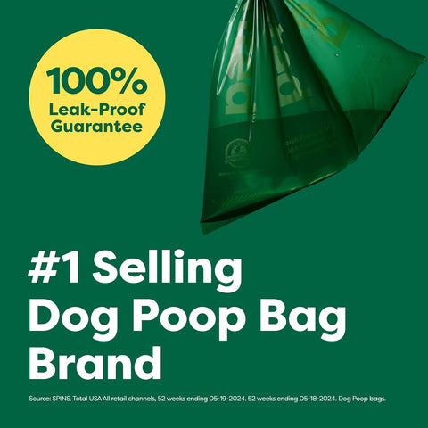 Earth Rated Dog Poop Bags – Leak-Proof, Extra Thick, Unscented Refill Rolls (270 Bags) 🐶