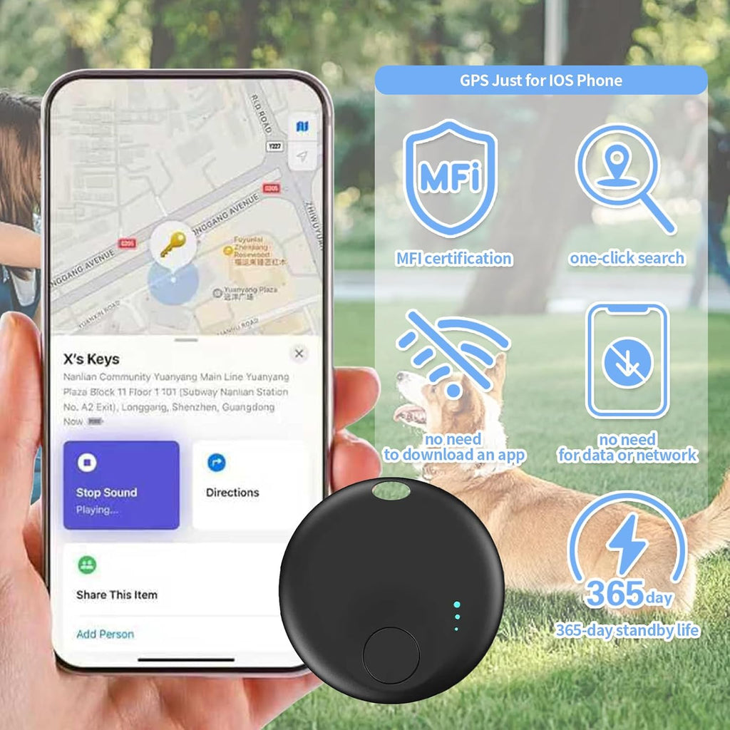 PRRPRR Pet Camera Collar – 1080P HD Wireless Dog Neck Cam with Air Tracker, 32GB Storage, No WiFi Required