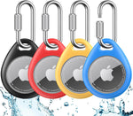 UNBREAKcable AirTag Holder – 4 Pack Waterproof & Shockproof TPU Case with Carabiner