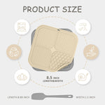 ChefAide 2-Pack Dog & Cat Lick Mats – Slow Feeder with Suction Cups, Anxiety Relief