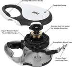 TUG 360° Retractable Dog Leash – 16ft Tangle-Free Nylon Tape with One-Handed Brake & Lock (Medium, White)