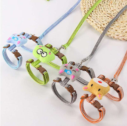 Cat Leash Harness – Adjustable I-Shaped Harness with Traction Rope for Walking