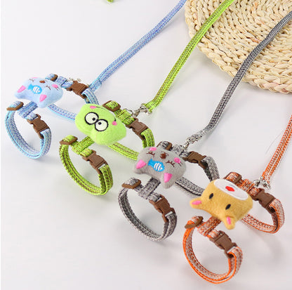 Cat Leash Harness – Adjustable I-Shaped Harness with Traction Rope for Walking
