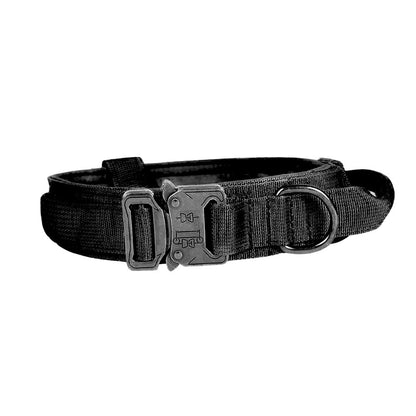 Tactical Dog Collar and Leash Set – Adjustable Military-Grade Nylon Gear for Dogs