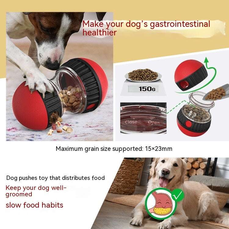 Interactive Food Dispensing Dog Toy – Slow Feeder Puzzle Ball for Mental Stimulation | PetsDrift