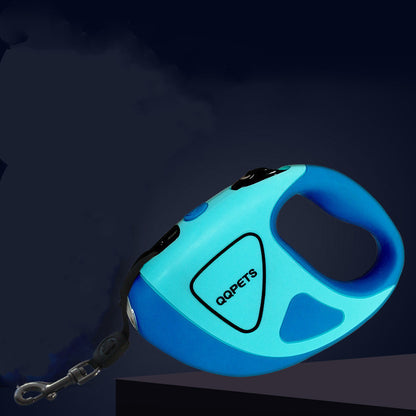 LED Retractable Dog Leash – Night Safety Fiber Leash for Dogs & Puppies